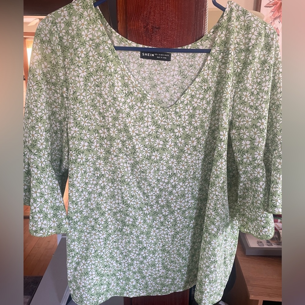Green Floral Shirt